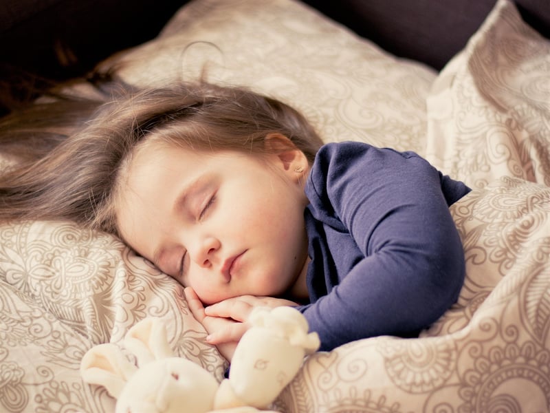 Person meditating before sleep